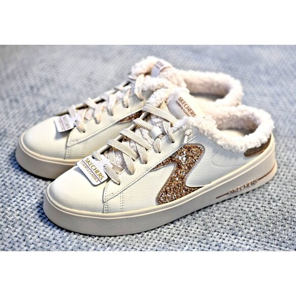 New! Size: 7 Women Skechers Hiland Warmed Up Comfort Mules Memory Foam Fur/Lined - Picture 3 of 12